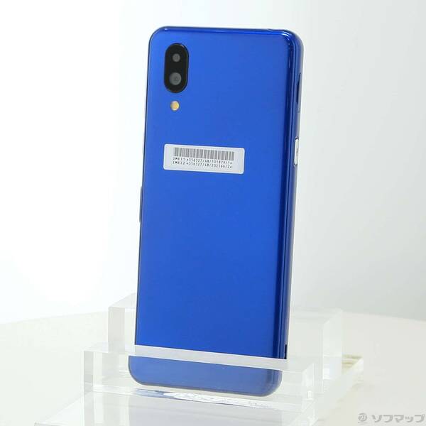 【中古】SHARP(読みやすい) シンプルスマホ6 64GB インディゴブルー SHSHZ2 Softbank SIM無償性 〔網状組織受け入れる押さえる▲〕 【258-ud】