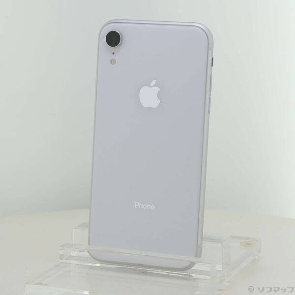 【中古】Apple(アップル) iPhoneXR 128GB 白いこと NT0J2J／A SIM無償性 【198-ud】
