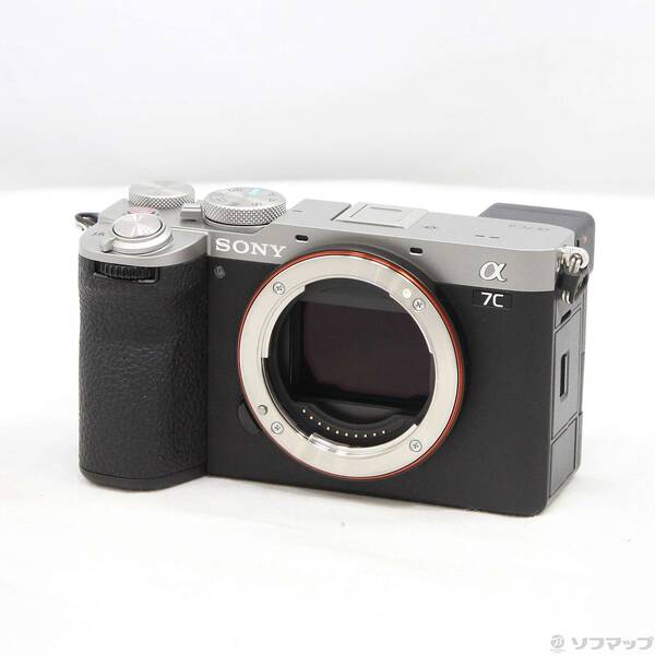 【中古】SONY(ソニー) α7C II 上半身 しろがね色 ILCE-7コマーシャル2 【352-ud】 カメラ・ビデオカメラ・光学機器-ミラーレス一眼カメラ