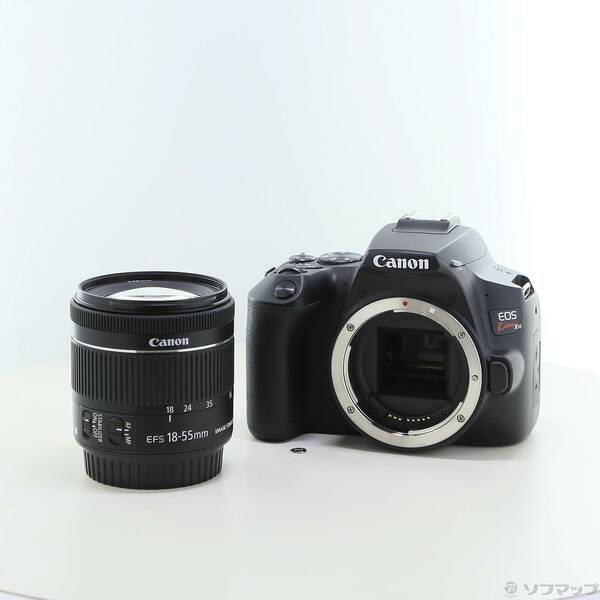 【中古】Canon(キヤノン) EOS Kiss X10 EF-S18-55 IS STM 水晶体一揃いの道具 黒いこと 【276-ud】