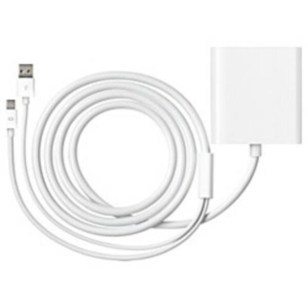 【中古】Apple(アップル) Apple MINI DISPLAYPORT-Dual-Link DVI アダプター (MB571Z／A) 【258-ud】