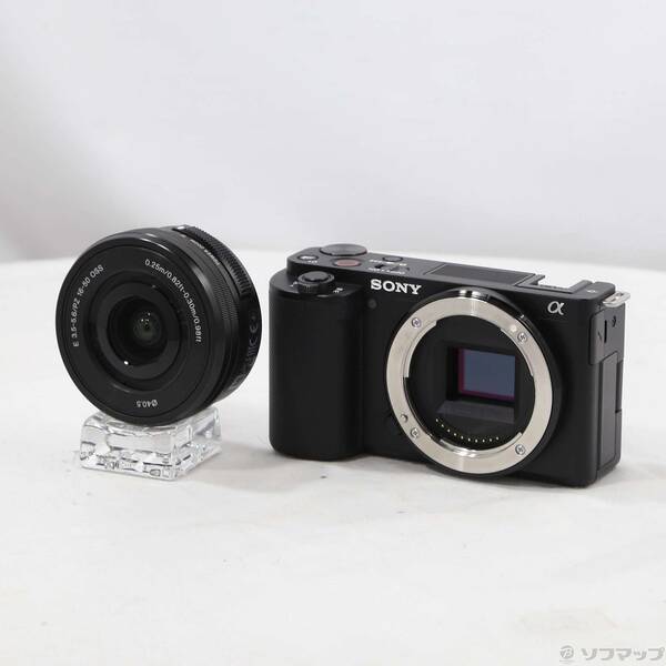 【中古】SONY(ソニー) VLOGCAM ZV-E10L パワーズームレンズキット 黒いこと 【198-ud】