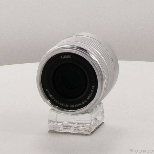 【中古】Panasonic(パナソニック) LUMIX G Vario 35-100粍 F4.0-5.6 ASPH／MEGA O.I.S. しろがね色 【269-ud】