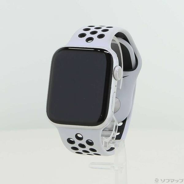 【中古】Apple(アップル) Apple Watch Series 6 Nike GPS 44粍 シルバーアルミニウムケース ピュアプラチナム／黒いことNike運動競技ダンス楽隊 【377-ud】