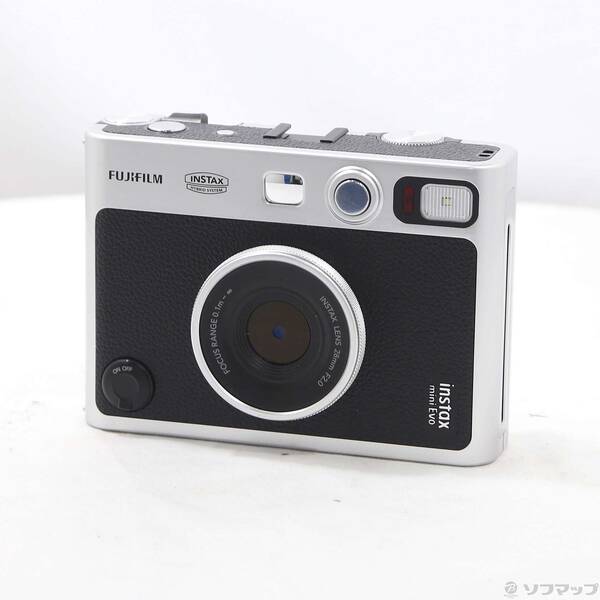 【中古】FUJIFILM(フジフイルム) チェキ INSTAX mini Evo BLACK C ハイブリッドインスタントカメラ 【269-ud】