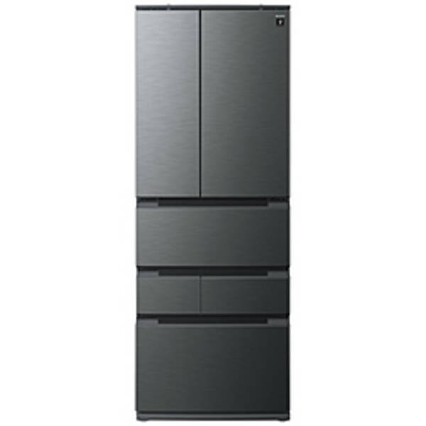 【中古】SHARP(小ざかしい) 〔見せびらかす品〕 プラズマクラスター電気冷蔵庫 ダスクダークメタル SJ-MF51P-H ［幅68.5糎 ／505L ／6部屋の入り口 ／観音開き印字機］ 【398-ud】