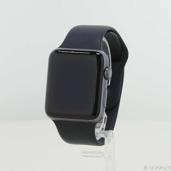【中古】Apple(アップル) Apple Watch Series 3 GPS 42粍 スペースグレイアルミニウムケース 黒いこと運動競技ダンス楽隊 【247-ud】