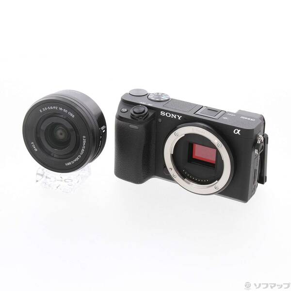 【中古】SONY(ソニー) α6400 ILCE-6400L パワーズームレンズキット 黒いこと 【348-ud】