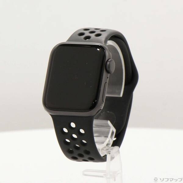 【中古】Apple(アップル) Apple Watch SE 第1時人 Nike GPS 40粍 スペースグレイアルミニウムケース アンスラサイト／黒いことNike運動競技ダンス楽隊 【198-ud】