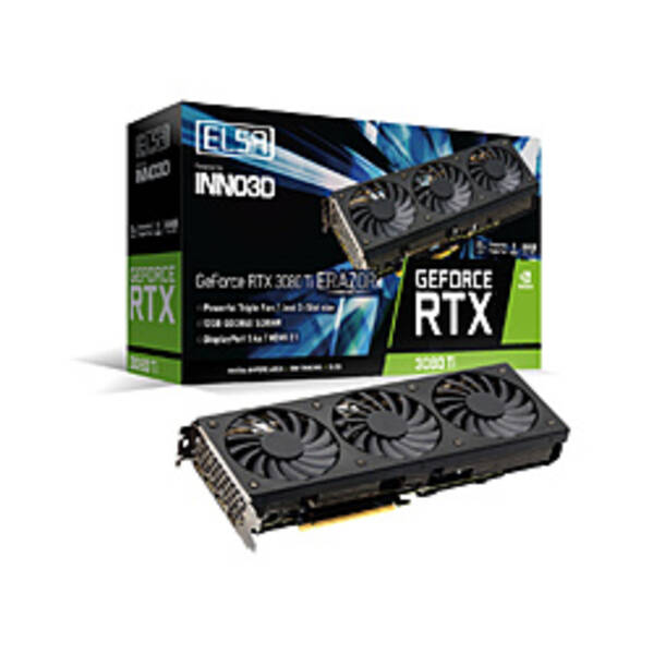 【中古】ELSA(エルザ) ELSA GeForce RTX 3080 Ti ERAZOR GD3080T-12GEREZ 【262-ud】