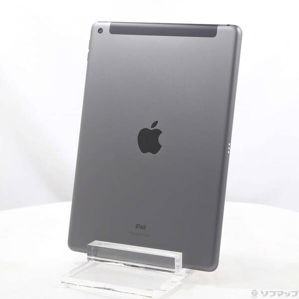 【中古】Apple(アップル) iPad 第9時人 64GB あき場所薄墨色 MK473J／A SoftBank鍵を掛ける取りけすSIM無償性 【198-ud】
