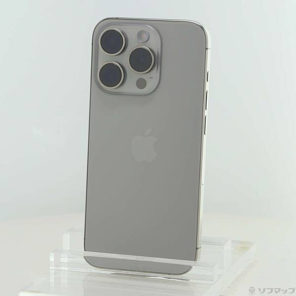 【中古】Apple(アップル) iPhone15 Pro 128GB 自然的チタニウム MTU93J／A SIM無償性 【305-ud】