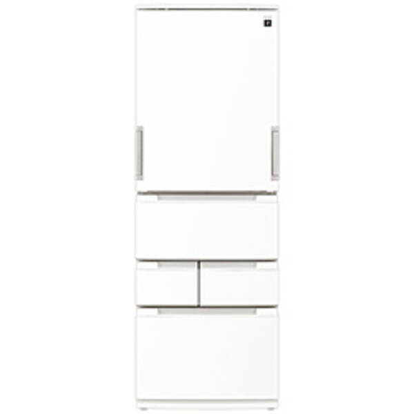 【中古】SHARP(小ざかしい) 〔見せびらかす品〕 プラズマクラスター電気冷蔵庫 ラスティックホワイト SJ-MW46P-W ［幅65糎 ／457L ／5部屋の入り口 ／決定づける食い違い手合い］ 【399-ud】