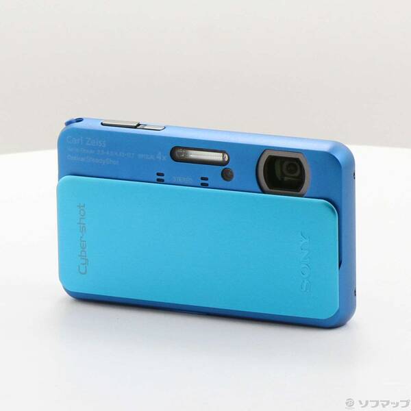【中古】SONY(ソニー) CYBERSHOT DSC-TX20 L (1620万絵素／4倍／雨合羽／青碧) 【269-ud】