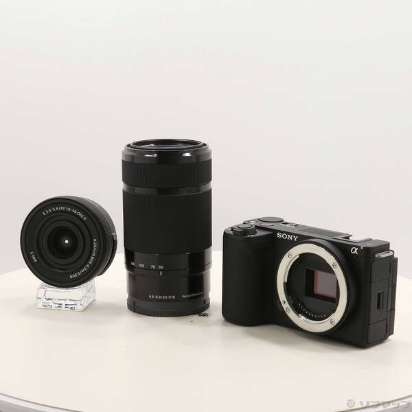 【中古】SONY(ソニー) VLOGCAM ZV-E10 II ダブルズームレンズキット 黒いこと ZV-E10M2X B 【262-ud】