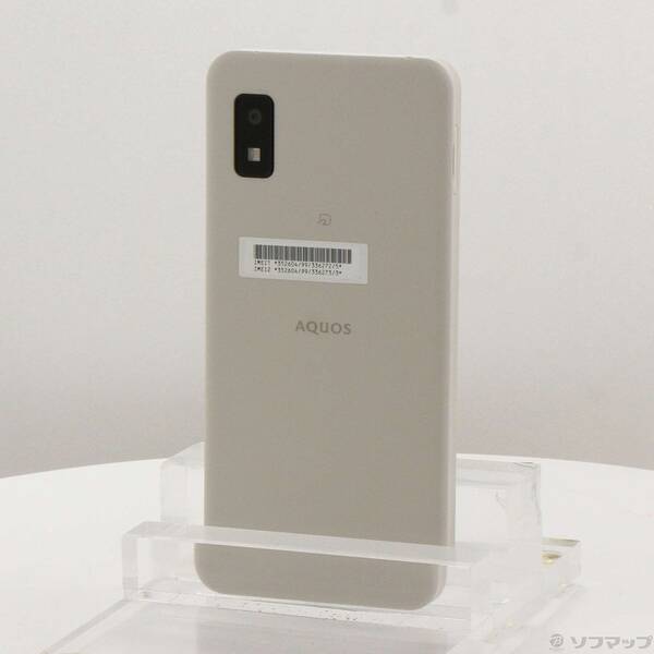 【中古】SHARP(読みやすい) AQUOS wish2 64GB 象牙色 A204SH Y!mobile SIM無償性 【297-ud】