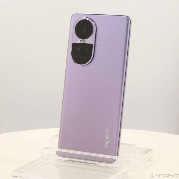 【中古】OPPO(オッポ) OPPO Reno10 Pro 5G 256GB グロッシーパープル A302OP Softbank SIM無償性 【269-ud】