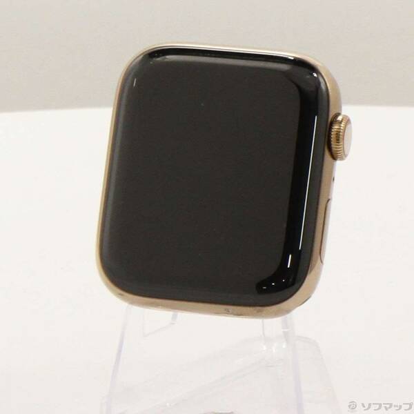 【中古】Apple(アップル) Apple Watch Series 5 GPS + Cellular 44粍 ゴールドステンレススチールケース ダンス楽隊絶無 【269-ud】