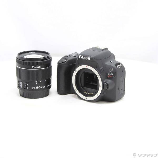 【中古】Canon(キヤノン) EOS Kiss X9 黒いこと EF-S18-55 IS STM 水晶体一揃いの道具 【262-ud】