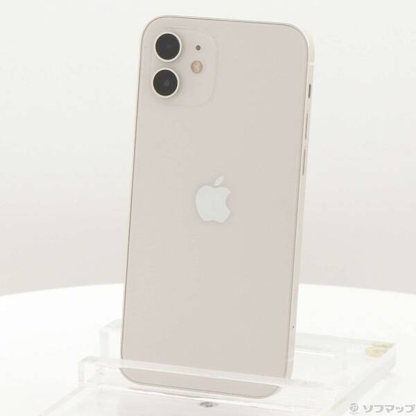 【中古】Apple(アップル) iPhone12 64GB 白いこと MGHP3J／A SIM無償性 【258-ud】