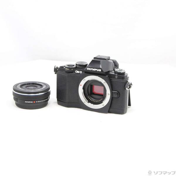 【中古】OLYMPUS(オリンパス) OM-D E-M10 14-42粍 EZ水晶体一揃いの道具 (黒いこと) 【262-ud】