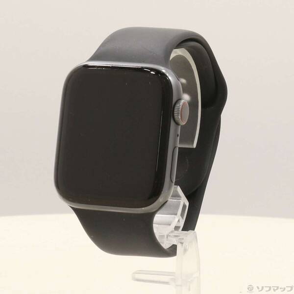 【中古】Apple(アップル) Apple Watch Series 4 GPS + Cellular 44粍 スペースグレイアルミニウムケース 黒いこと運動競技ダンス楽隊 【247-ud】