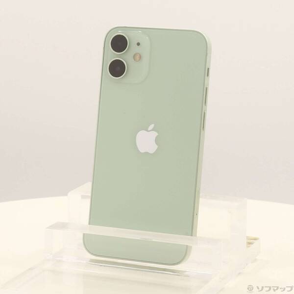 【中古】Apple(アップル) iPhone12 mini 128GB 緑であること MGDQ3J／A SIM無償性 【352-ud】