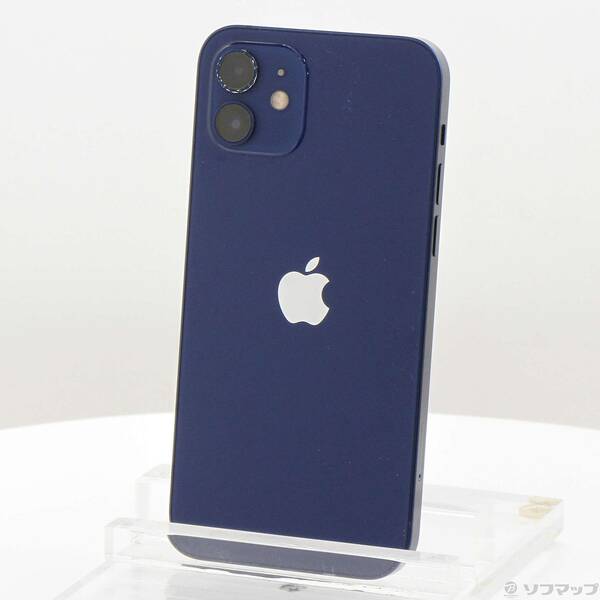 【中古】Apple(アップル) iPhone12 64GB 青碧 MGHR3J／A SIM無償性 【258-ud】