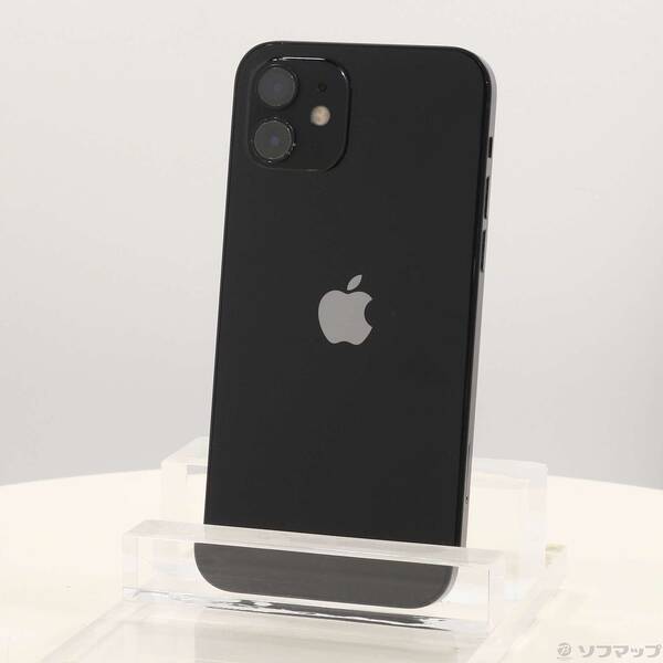 【中古】Apple(アップル) iPhone12 64GB 黒いこと MGHN3J／A SIM無償性 【276-ud】