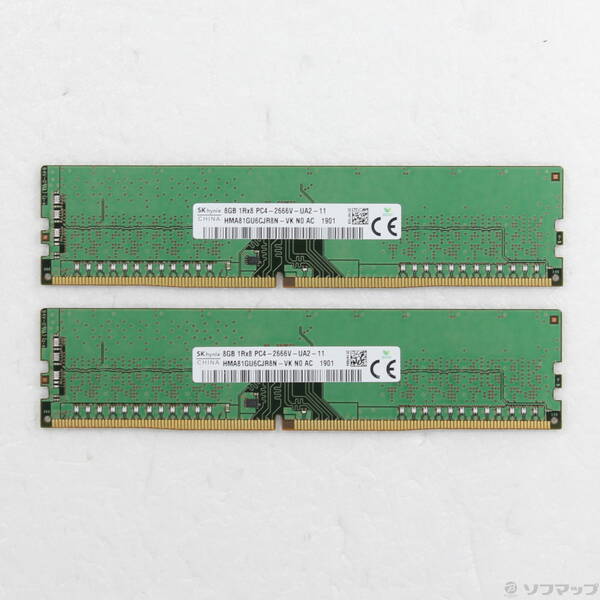 【中古】288P パソコン4-21300 DDR4-2666 16GB 8GB×2枚組 【262-ud】