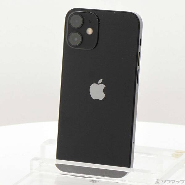 【中古】Apple(アップル) iPhone12 mini 128GB 黒いこと MGDJ3J／A SIM無償性 【305-ud】