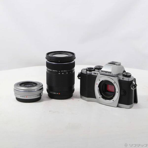 【中古】OLYMPUS(オリンパス) OM-D E-M10 EZ ダブルズームキット (しろがね色) 【297-ud】