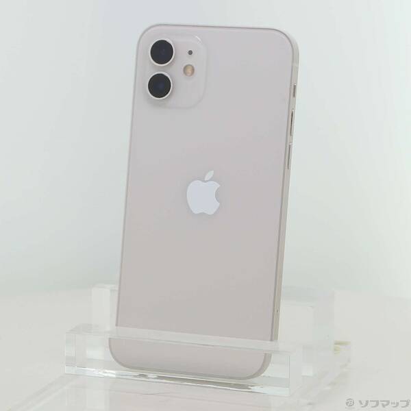 【中古】Apple(アップル) iPhone12 64GB 白いこと MGHP3J／A SIM無償性 【198-ud】