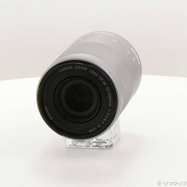 【中古】Canon(キヤノン) EF-M55-200MM F4.5-6.3 IS STM しろがね色 【198-ud】