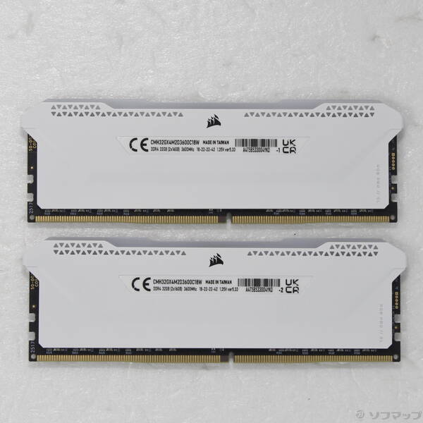 【中古】288P DDR4 パソコン4-28800 DDR4-3600 32GB 16GB×2枚組 【262-ud】