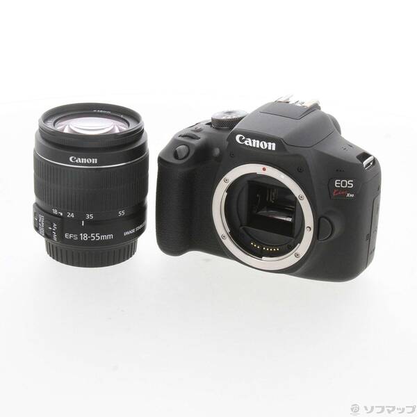 【中古】Canon(キヤノン) EOS Kiss X90 EF-S18-55 IS II 水晶体一揃いの道具 【262-ud】