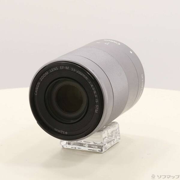 【中古】Canon(キヤノン) EF-M55-200MM F4.5-6.3 IS STM しろがね色 【198-ud】