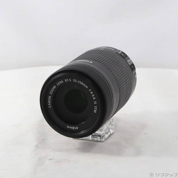 【中古】Canon(キヤノン) Canon EF-S 55-250粍 F4-5.6 IS STM (水晶体) 【198-ud】