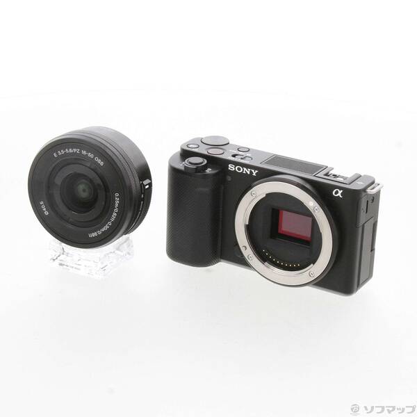 【中古】SONY(ソニー) VLOGCAM ZV-E10L パワーズームレンズキット 黒いこと 【349-ud】