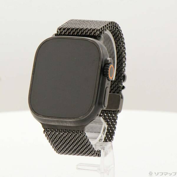 【中古】Apple(アップル) Apple Watch Ultra 2 GPS + Cellular 49粍 ブラックチタニウムケース ブラックチタニウムミラネーゼループ 【262-ud】