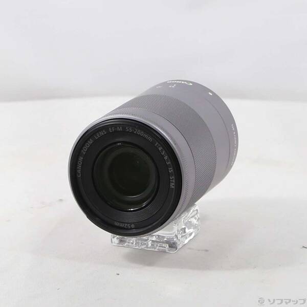 【中古】Canon(キヤノン) EF-M55-200MM F4.5-6.3 IS STM しろがね色 【196-ud】