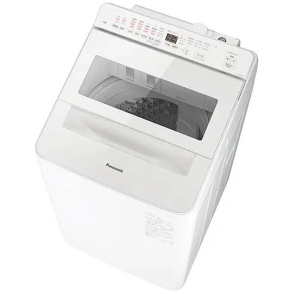 【中古】Panasonic(パナソニック) 〔見せびらかす品〕 全自動小銃洗い濯ぎ機 FA続きもの 白いこと NA-FA9K5-W ［洗い濯ぎ9.0kg ／飾り気の無いかわき切る(送風役立つこと) ／上くい違い］ 【198-ud】