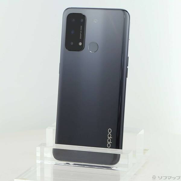 【中古】ワイ可動性 OPPO Reno5 A 128GB しろがね色黒いこと A103OP Y!mobile SIM無償性 【352-ud】