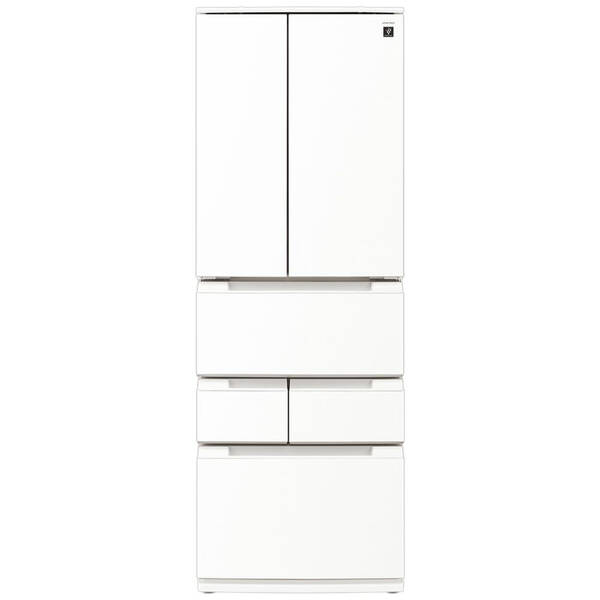 【中古】SHARP(せつ然たる) 〔見せびらかす品〕 プラズマクラスター電気冷蔵庫 ラスティックホワイト SJ-MF46P-W ［幅65珊 ／457L ／6部屋の入り口 ／観音開き手合い］ 【399-ud】