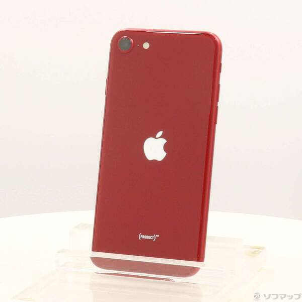 【中古】Apple(アップル) iPhone SE 第3時人 64GB 売り物赤いこと MMYE3J／A SIM無償性 【352-ud】