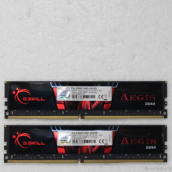 【中古】288P DDR4 パソコン4-25600 DDR4-3200 32GB 16GB×2枚組 【344-ud】