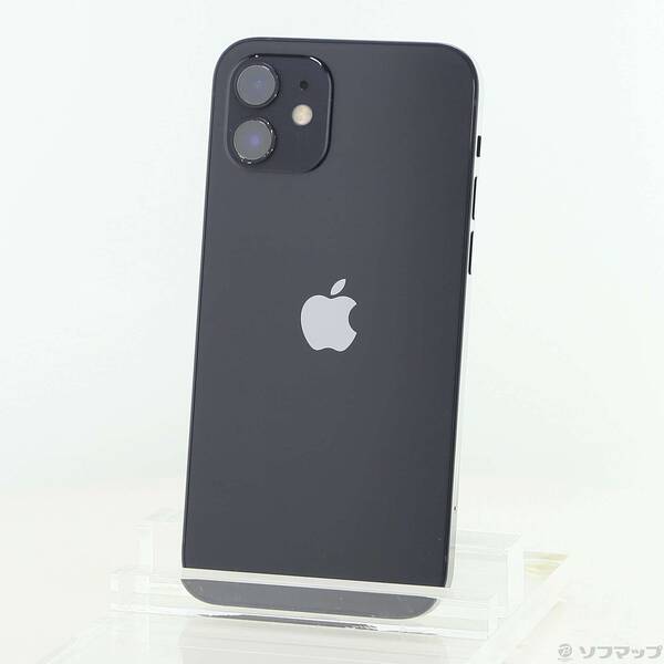 【中古】Apple(アップル) iPhone12 64GB 黒いこと MGHN3J／A SIM無償性 【276-ud】