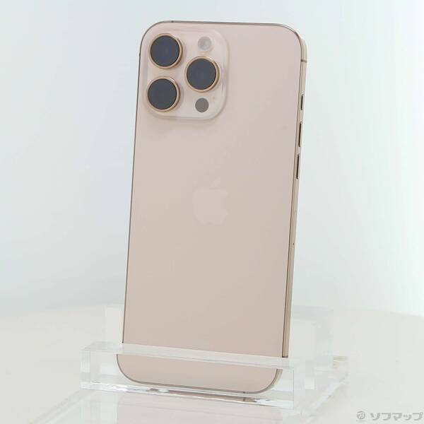 【中古】Apple(アップル) iPhone16 Pro Max 256GB 乾荒原チタニウム 3N530J／A SIM無償性 【352-ud】