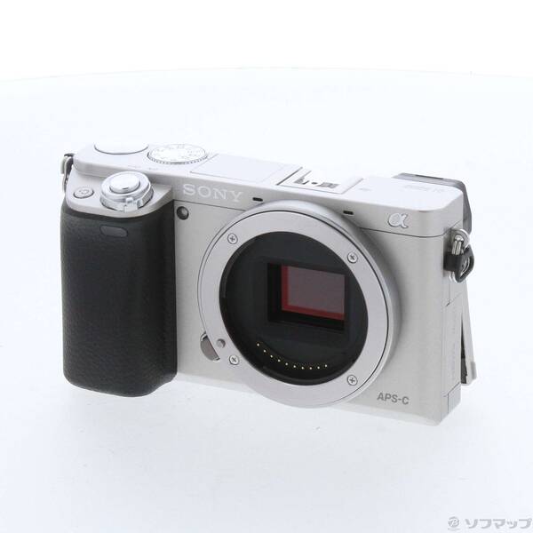 【中古】SONY(ソニー) α6000 上半身 しろがね色 ILCE-6000 【297-ud】