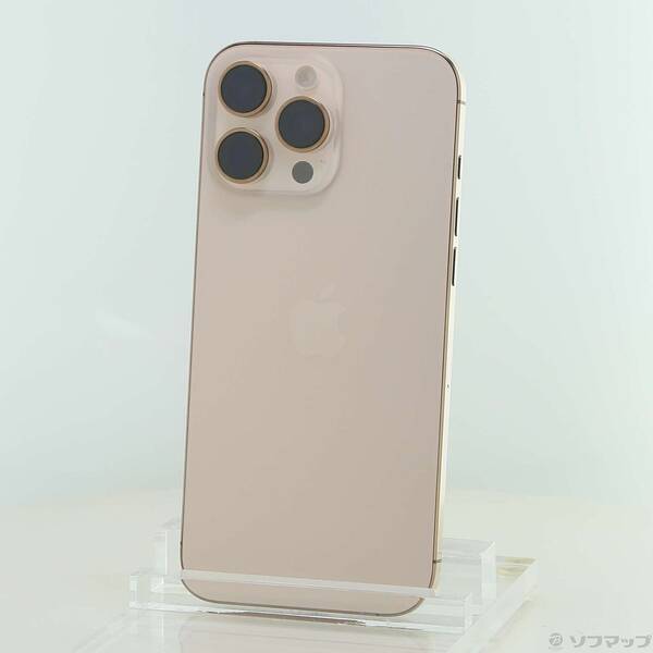 【中古】Apple(アップル) iPhone16 Pro Max 256GB 乾荒原チタニウム MYWJ3J／A SIM無償性 【368-ud】